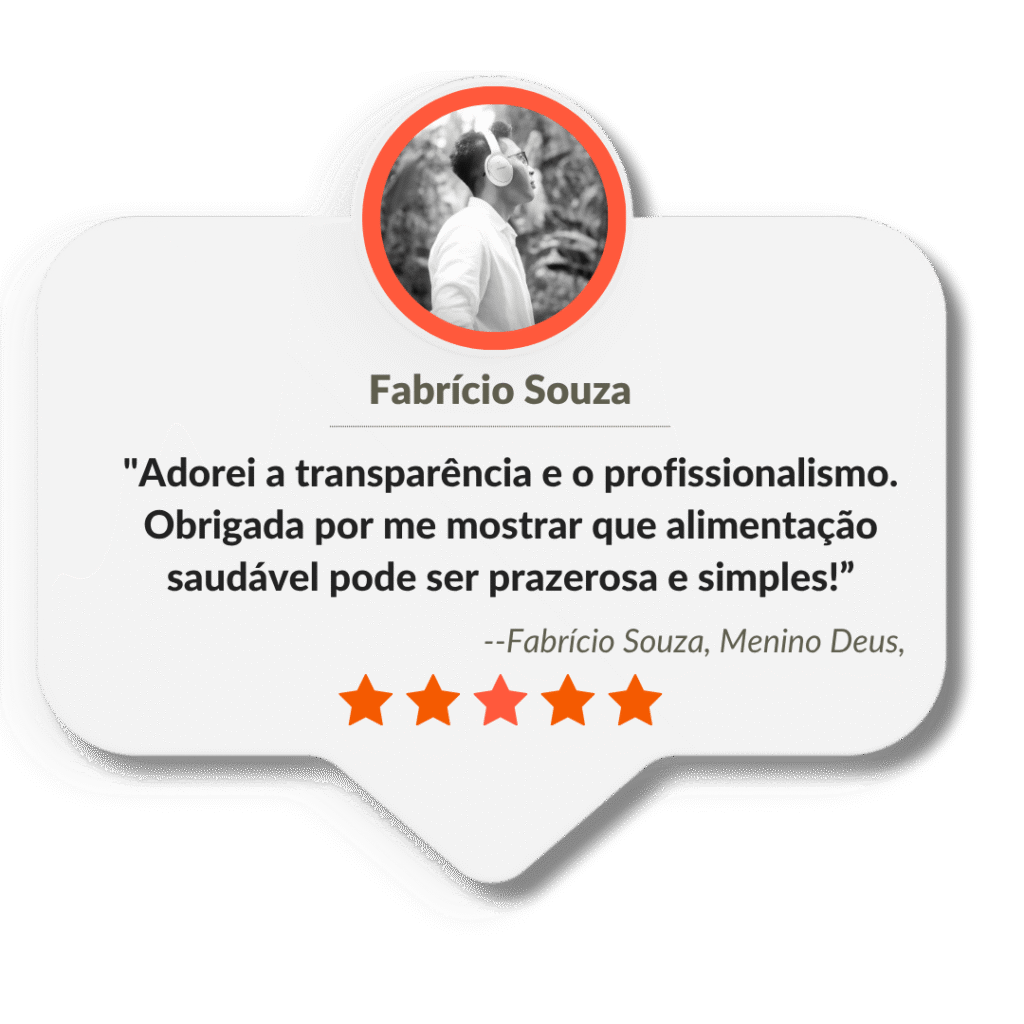 Depoimentos de pacientes satisfeitos com o atendimento da Nutricionista Gabriela Cardoso